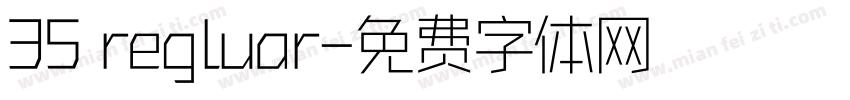35 regluar字体转换